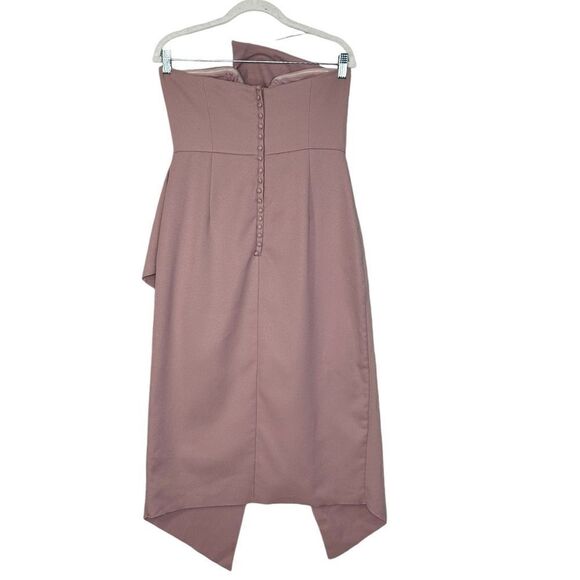 Elliatt Reception Strapless Ruffle Midi Dress in Iris| Size L - Picture 8 of 11